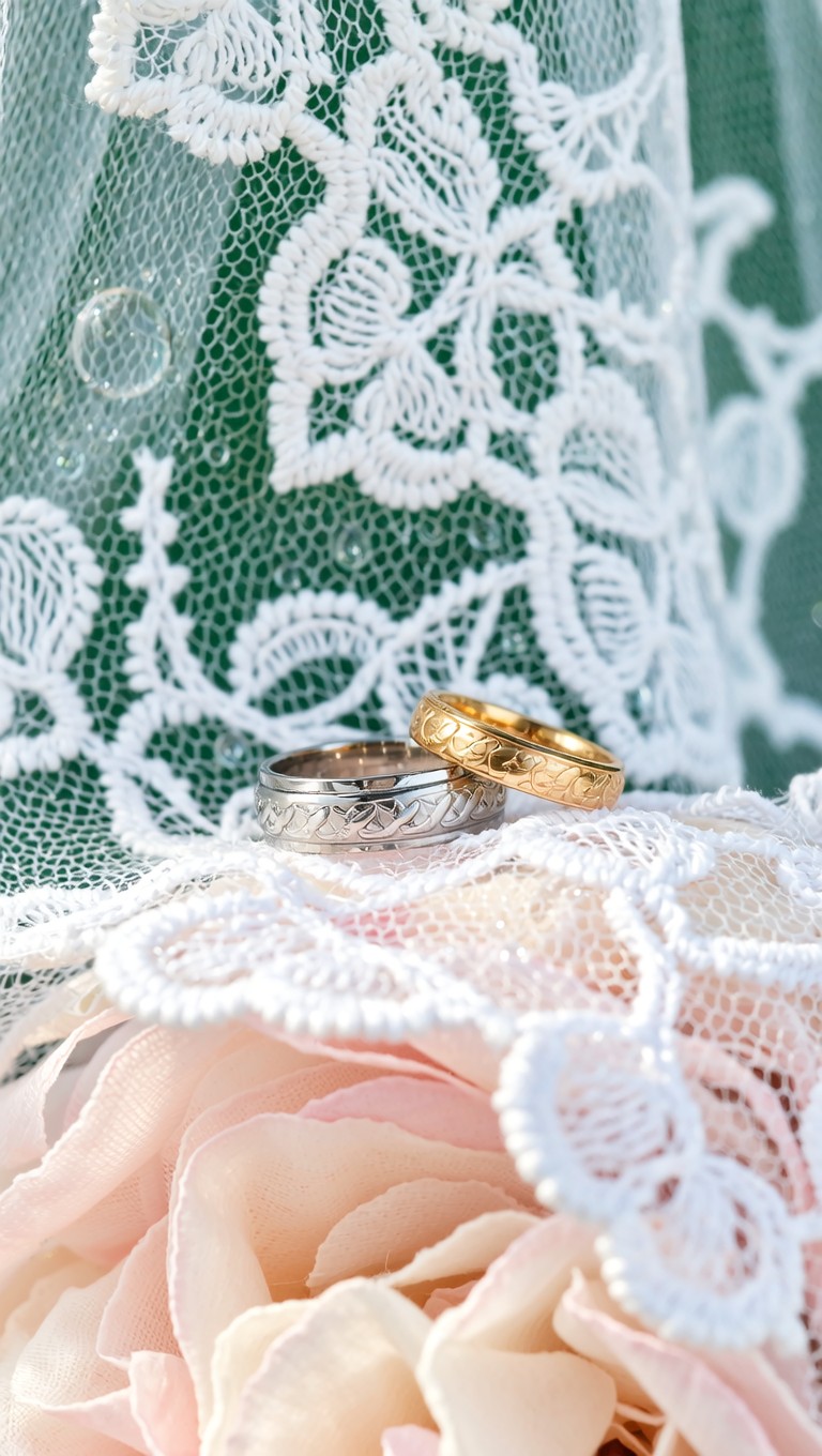 Free Rings upon lace Image - Wedding, Rings, Lace | Download at StockCake