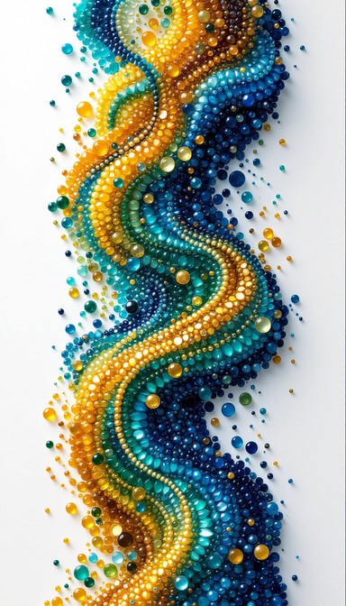 Free Dancing Jeweled Wave Image | Download at StockCake