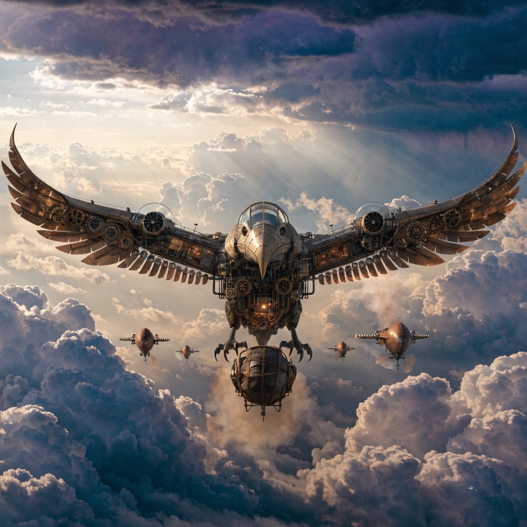 Free Steampunk Mechanical Eagle Image - Steampunk, Airship, Eagle ...