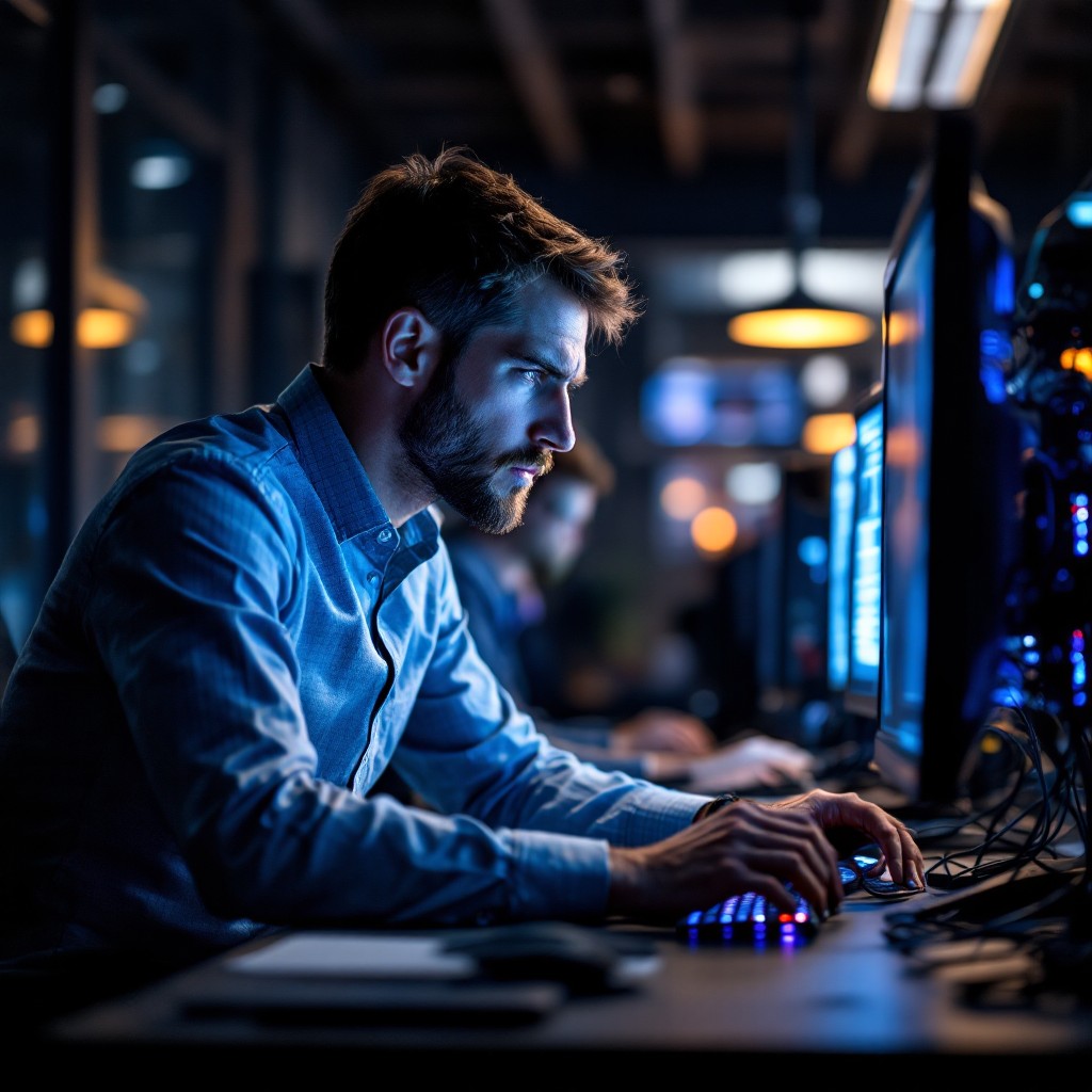 Free Midnight Tech Support Image - Technology, Cybersecurity ...