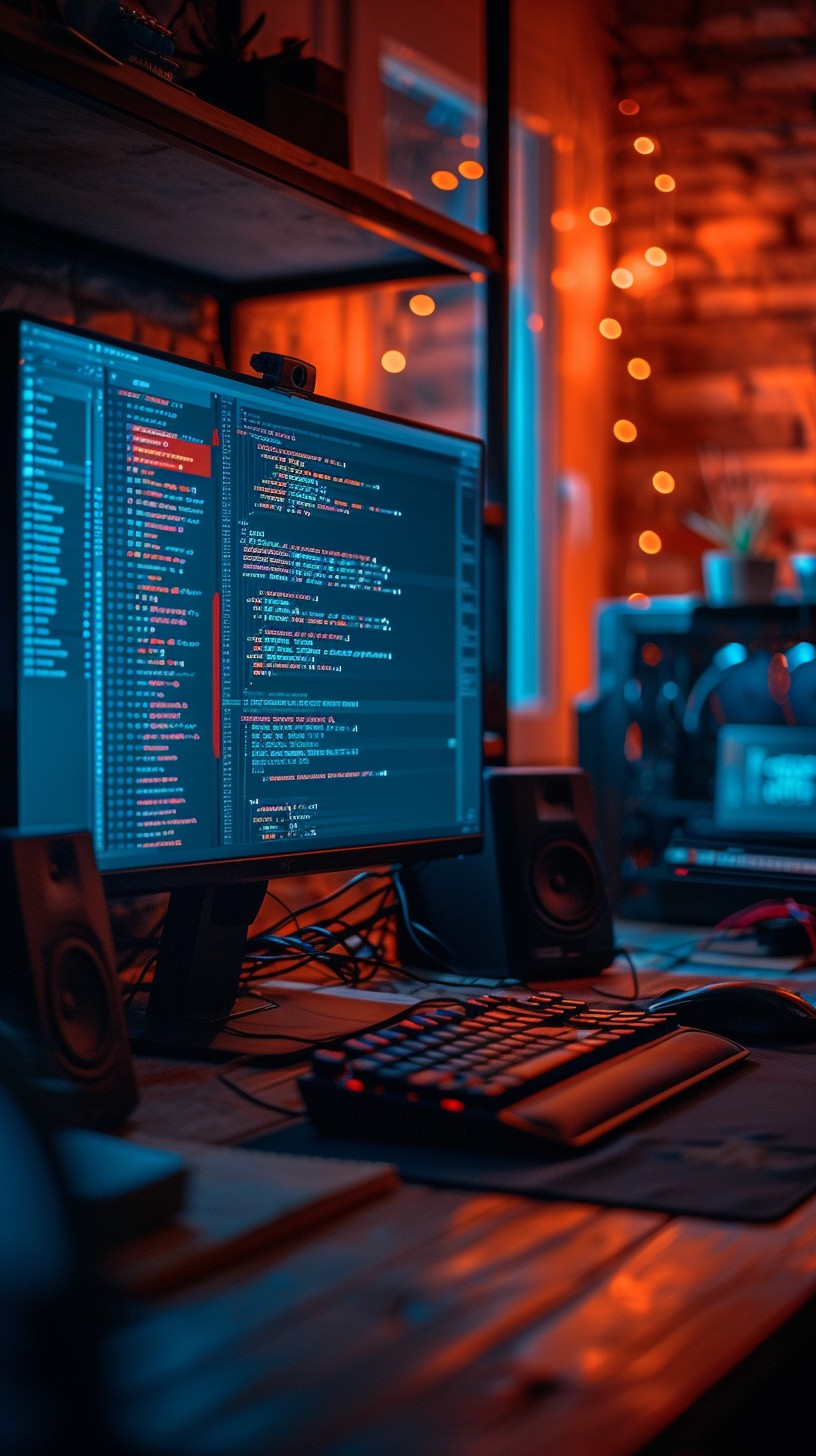Free Coding Workstation Glow Image - Coding, Development, Programming ...