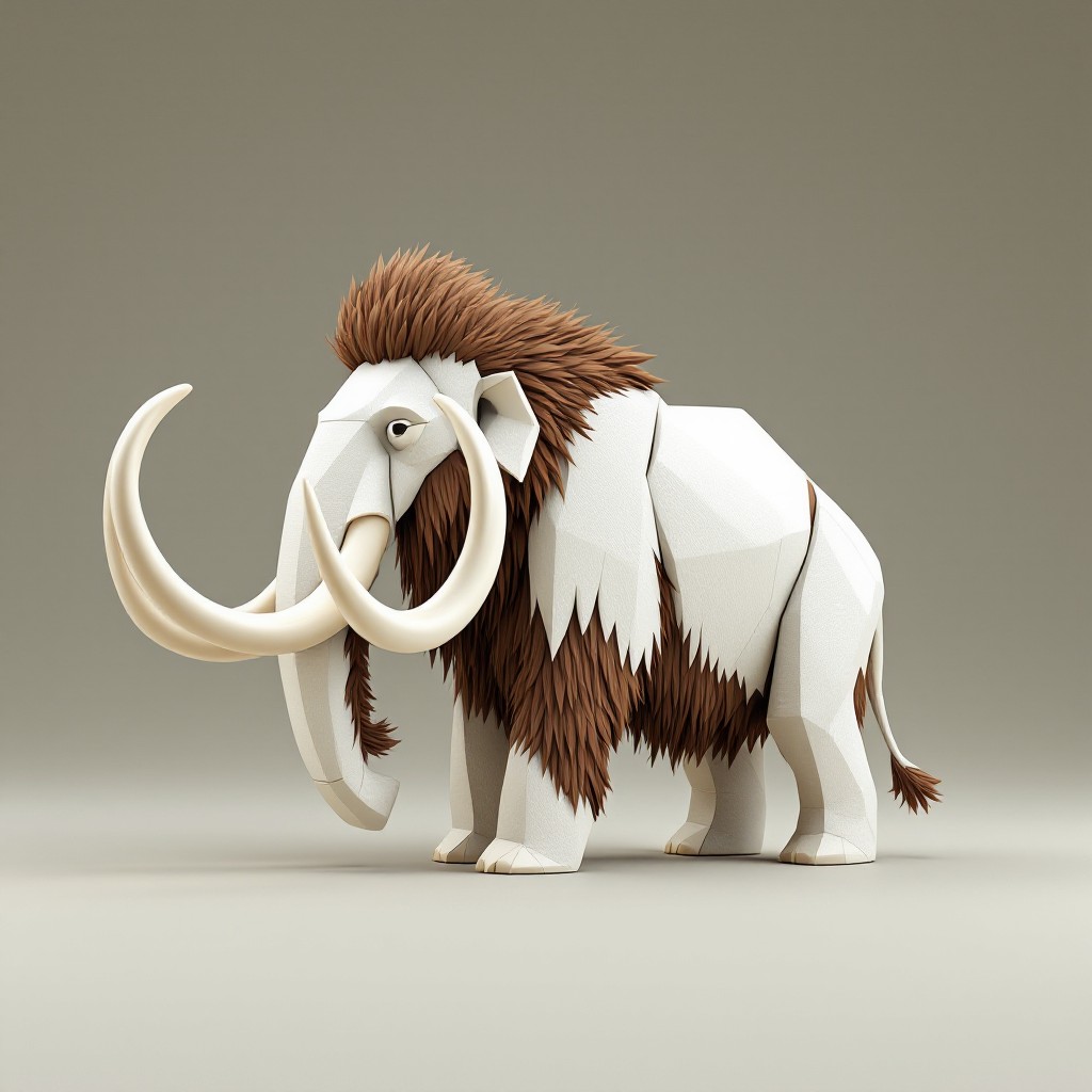 Free Geometric Mammoth Design Image - Mammoth, Geometric, Minimal ...