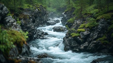 Moist Rivers Free Misty River Gorge Image - River, Gorge, Mist | Download at StockCake