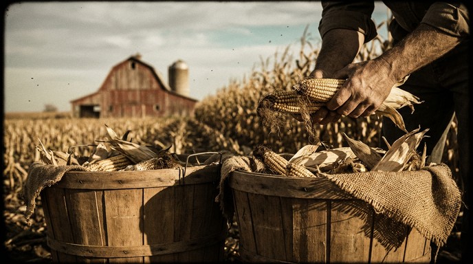 Free Vintage Corn Harvest Image - Vintage, Corn, Harvest | Download at ...