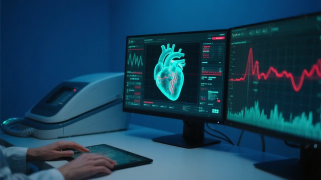 Free Heart Data Visualization Image - Cardiac, Medical, Technology ...
