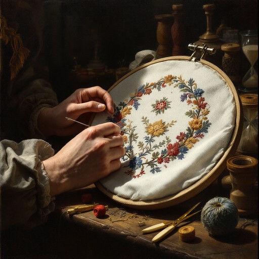 Free Traditional Needlework Art Image - Embroidery, Needlework ...