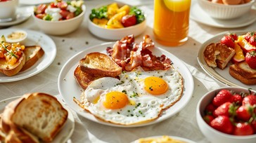 Free Hearty Breakfast Spread Image - Breakfast, Eggs, Bacon | Download ...