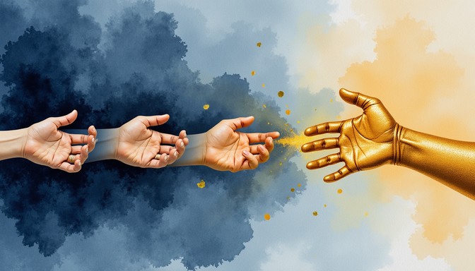 Free Golden Hand Transformation Image - Gold, Transformation, Surreal ...