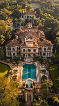 Free Luxurious Estate Overlook Image - Luxury, Mansion, Aerial ...