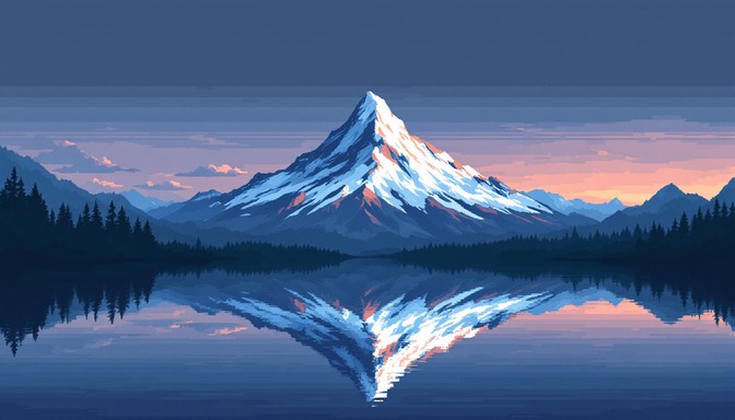Free Majestic Pixel Peak Image - Mountain, Pixel, Summit | Download at ...