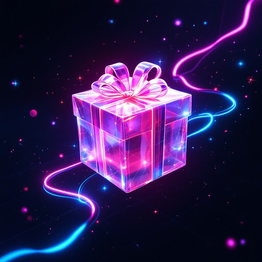 Free Glowing Holographic Present Image - Holographic, Gift, Present ...