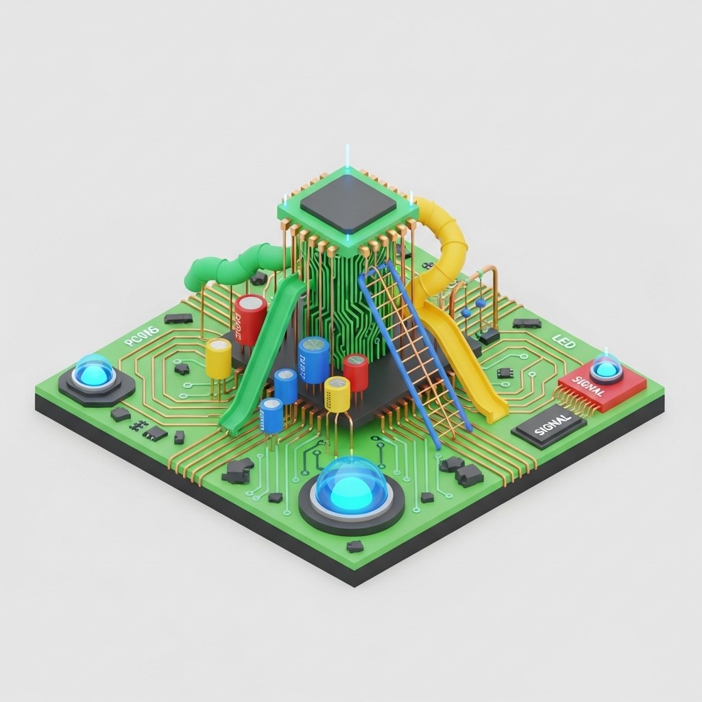 Free Tech Playground Island Photo - Electronic, Playground, Circuit ...