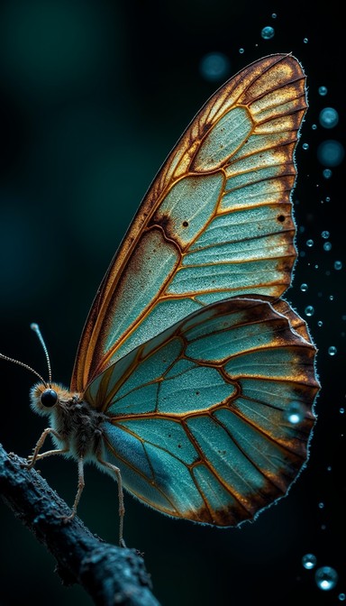Free Luminous Butterfly Wings Image - Butterfly, Macro, Teal | Download ...