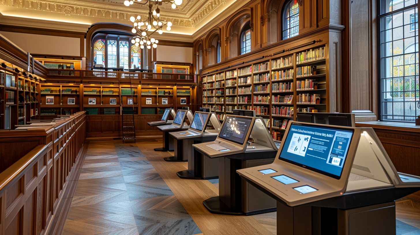 Free Elegant Library Interior Image - Library, Books, Kiosks | Download ...