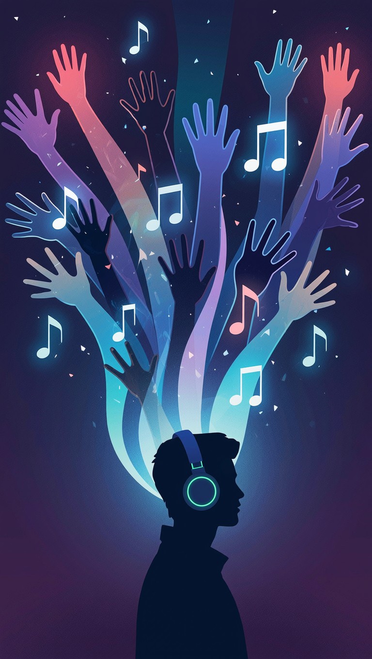 Free Music Connects Everyone Image - Music, Headphones, Illustration ...