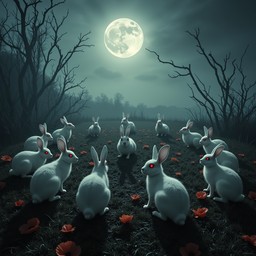 Free Moonlit Rabbit Ritual Image - Rabbits, Moonlight, Ritual ...