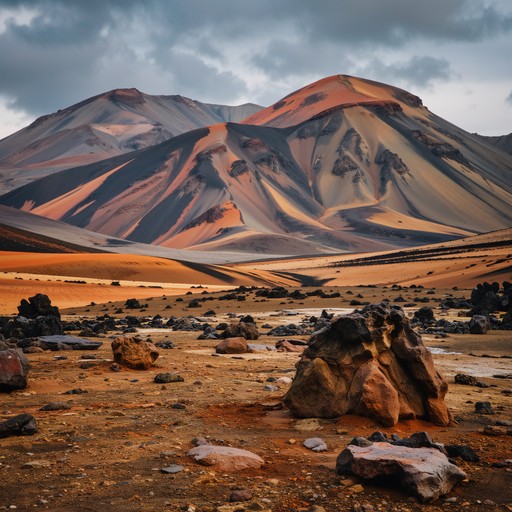 Free Painted desert mountains Photo - Mountains, Desert, Volcanic ...