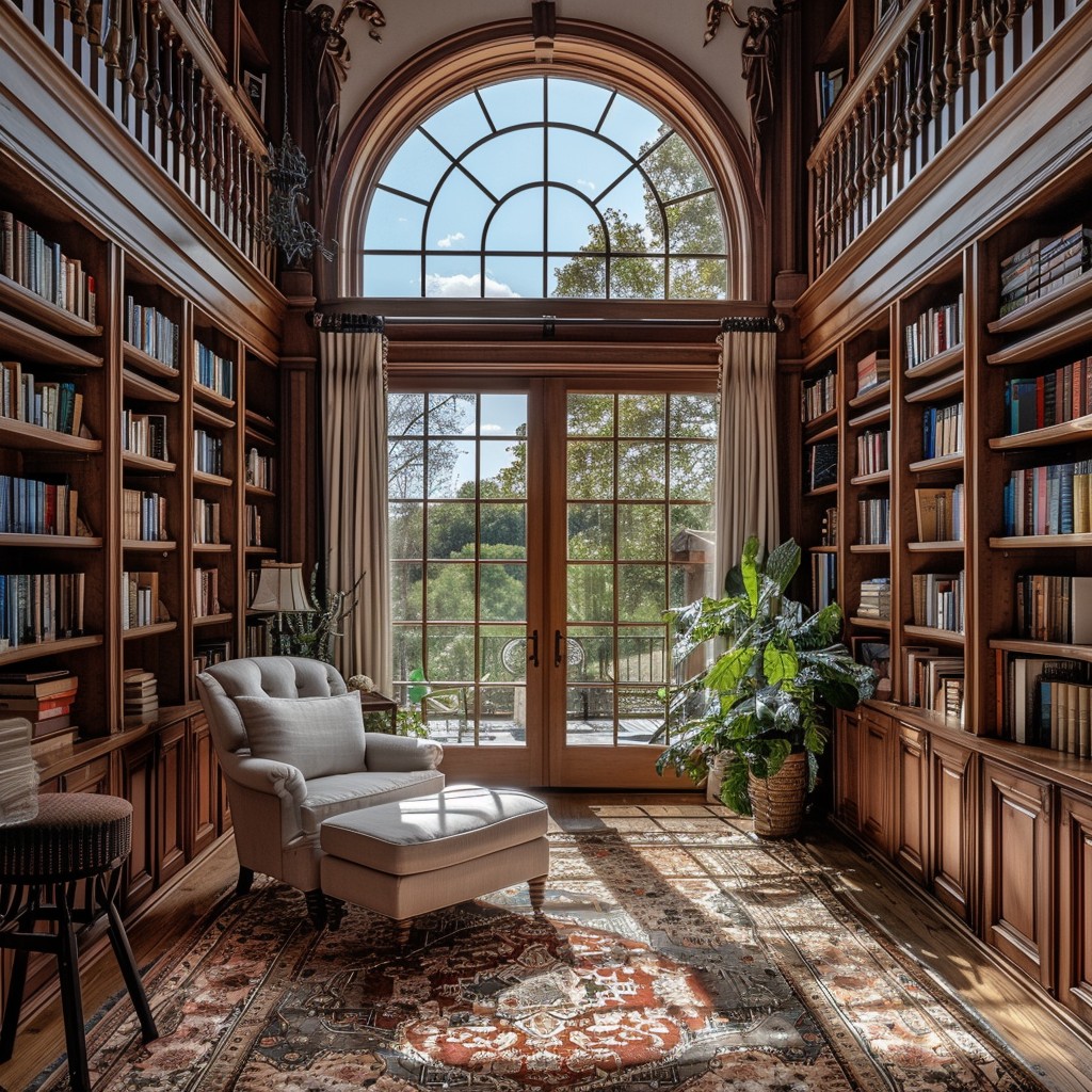 Free Elegant Library Nook Image - Library, Elegance, Bookshelves ...