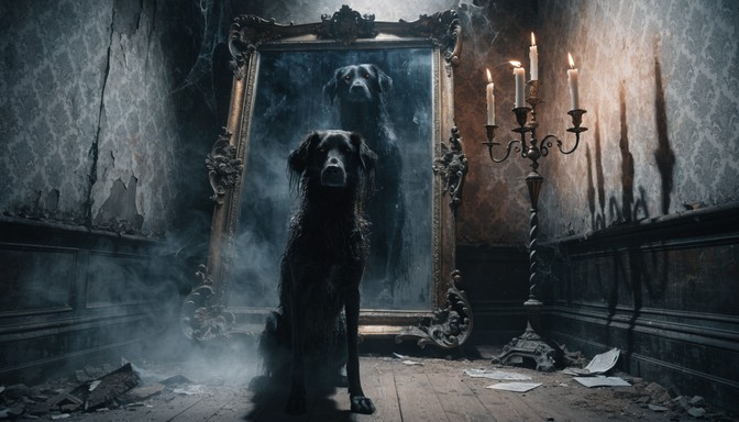 Download Spectral Hound Reflection Image - Dog, Hound, Ghost | StockCake