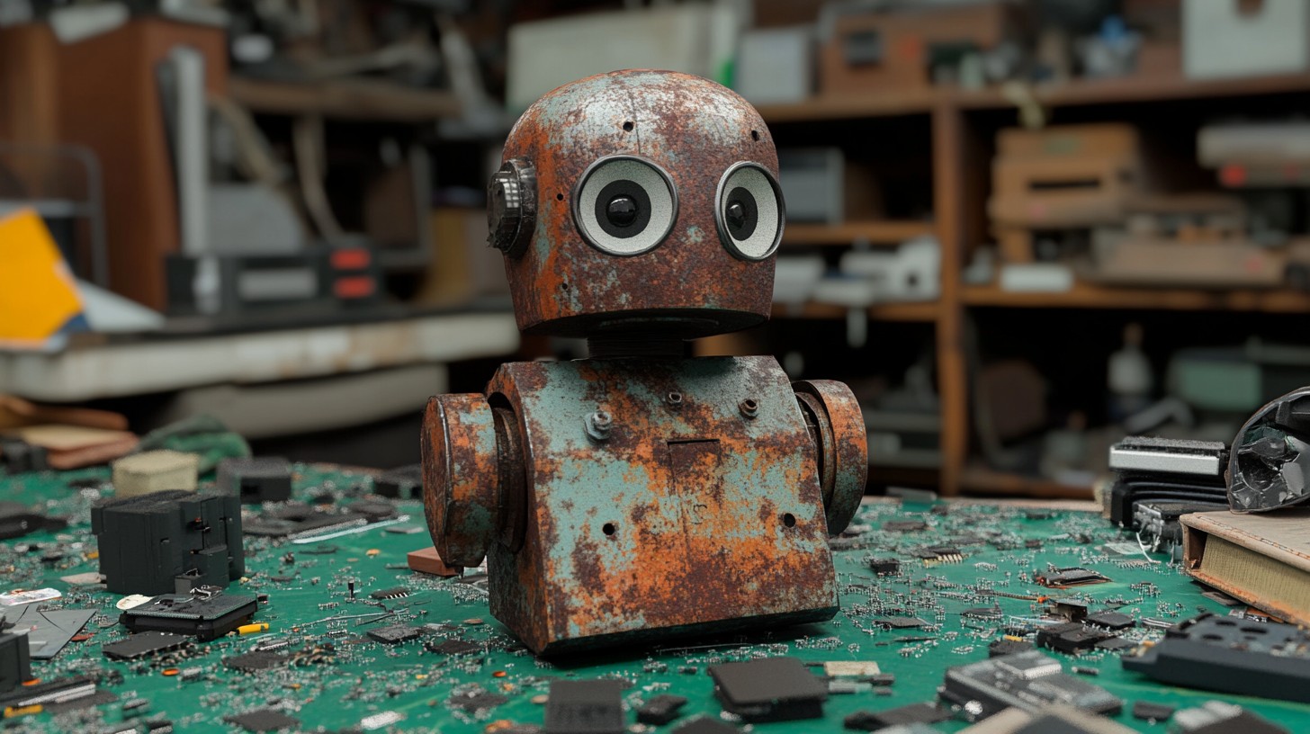 Free Rusty Robot Portrait Image - Robot, Rusty, Workshop | Download at ...