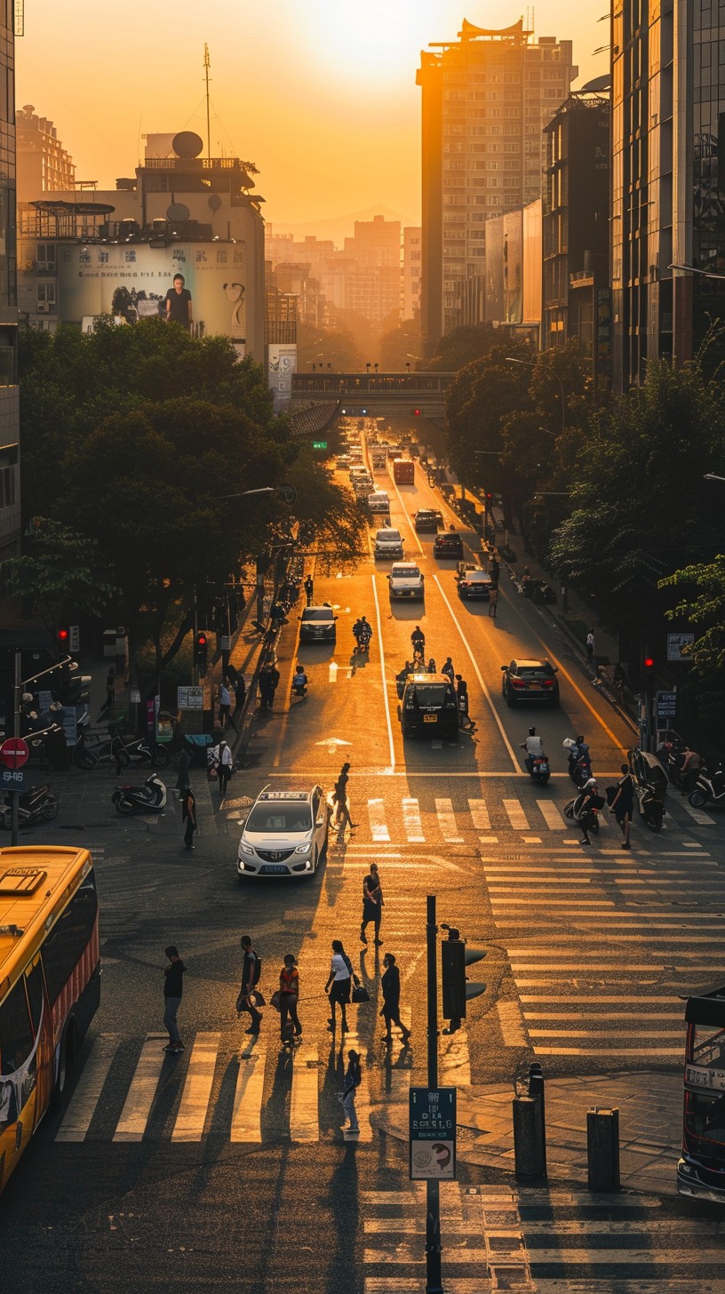 Free Urban Sunset Commute Image - Sunset, City, Street | Download at ...