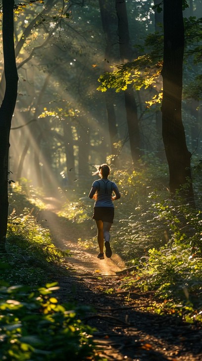 Free Morning Forest Run Image - Forest, Morning, Running | Download at ...