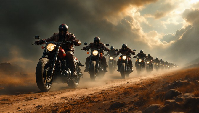 Free Desert Riders Unite Image - Motorcycles, Desert, Storm | Download ...