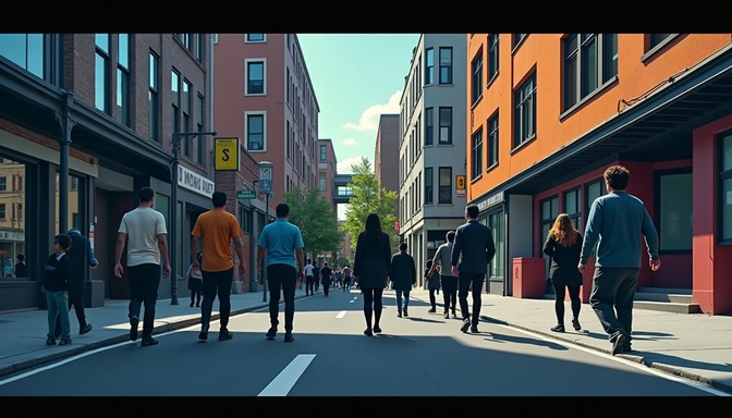 Free Urban street life Image - Urban, Pedestrians, Street | Download at ...