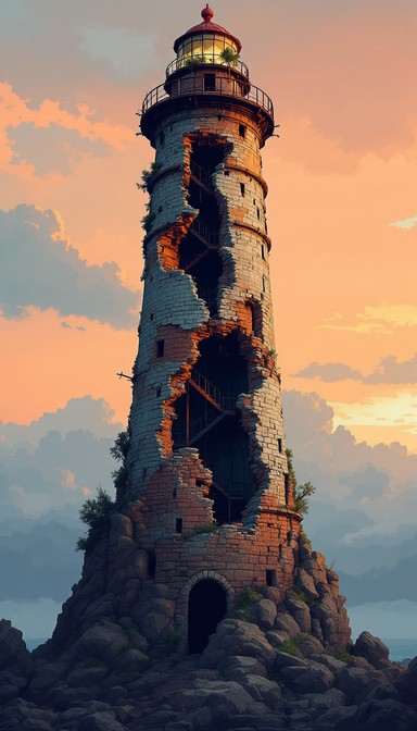 Free Abandoned Beacon Ruins Image - Lighthouse, Abandoned, Ruins ...
