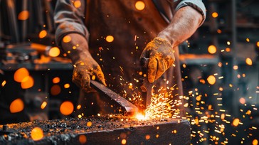 Free Fiery forging process Image - Blacksmith, Forging, Sparks ...