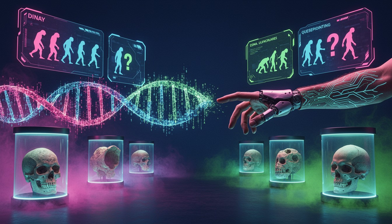 Free Evolution Meets Technology Image - Cyberpunk, Evolution, Dna ...