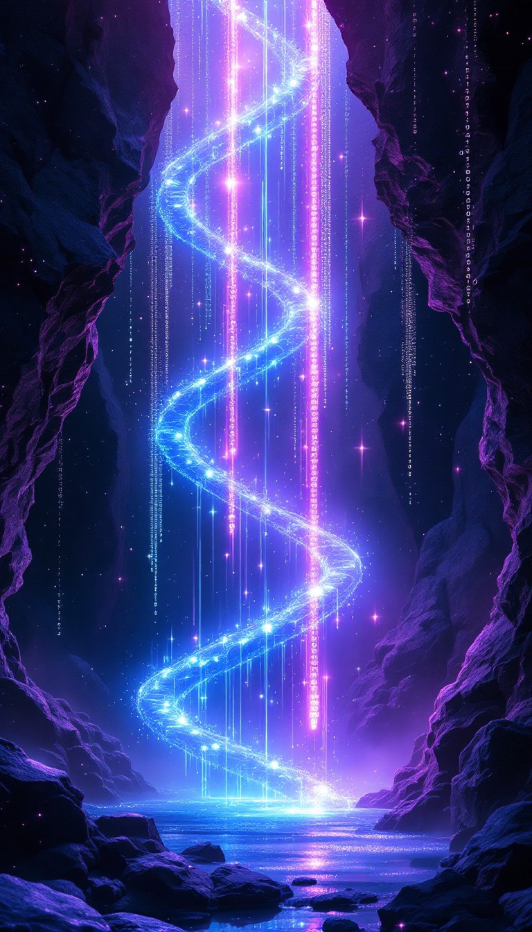 Free Binary Waterfall Dreams Image - Waterfall, Binary, Code | Download ...