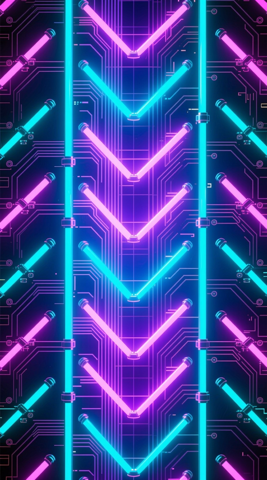 Free Neon Chevron Glow Photo - Neon, Cyberpunk, Geometric | Download at ...