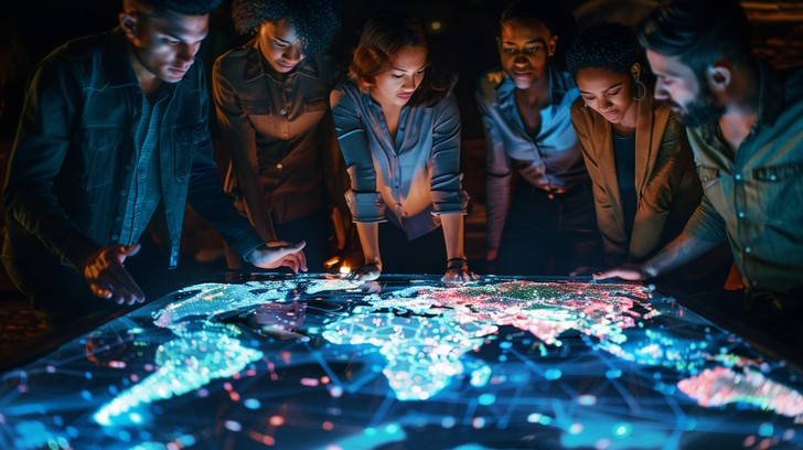 Free Interactive Map Meeting Image - Team, Collaboration, Map ...