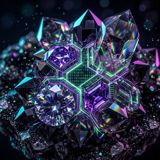 Technology Crystal Free Crystal Tech Interface Image - Crystal, Technology, Futuristic ...