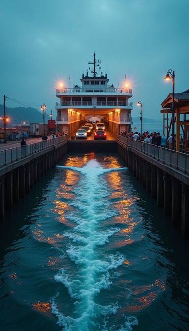 Free Busy Ferry Terminal Image - Ferry, Terminal, Cars | Download at ...