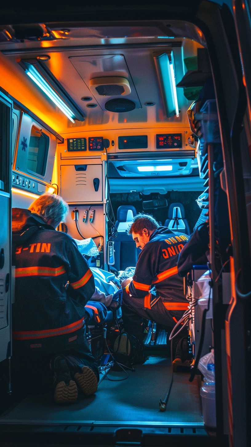 Free Emergency Medical Scene Image - Paramedics, Ambulance, Emergency ...