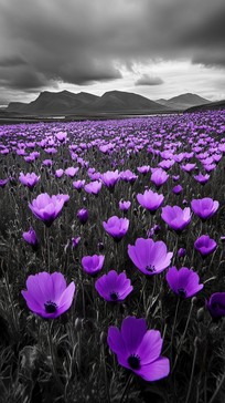 Free Purple Flower Field Image - Purple, Flowers, Field | Download at ...