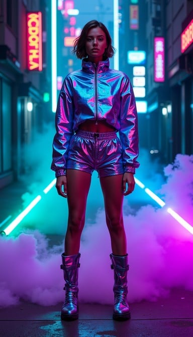 Free Neon Cyber Rapper Image - Cyberpunk, Neon, Purple | Download at ...