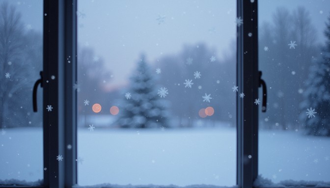 Free Snowy Window View Image - Snow, Window, Winter | Download at StockCake