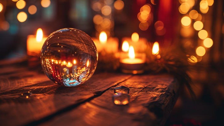 Free Warm Candlelight Ambiance Image - Crystal, Ball, Candles ...