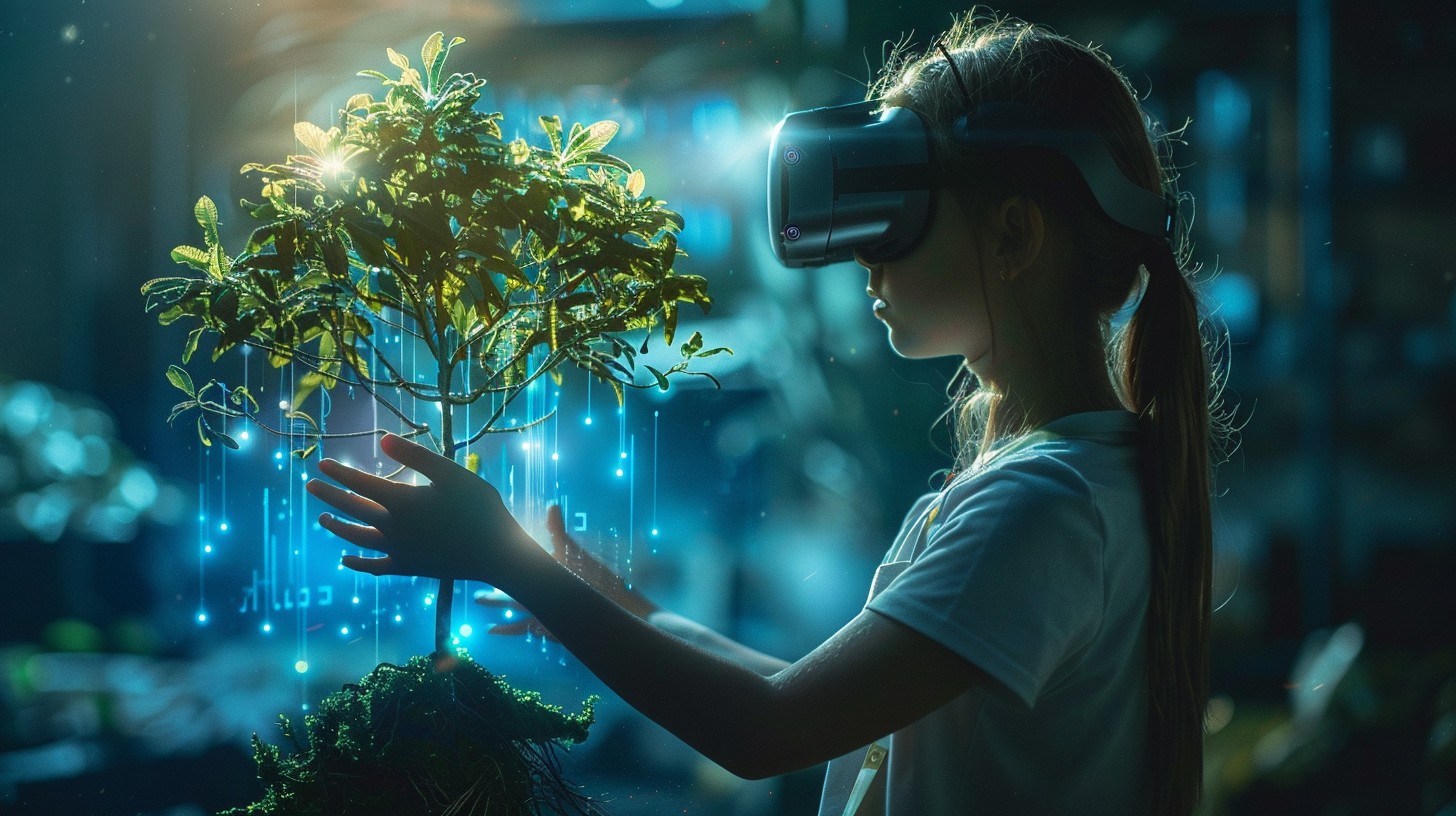 Free Virtual Greenery Interaction Image - Virtual Reality, Technology ...