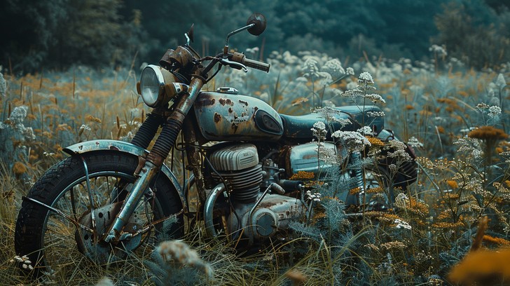 Old Rusted Motorcycle Free Abandoned Rusty Motorcycle Image - Motorcycle, Abandoned, Rusty ...