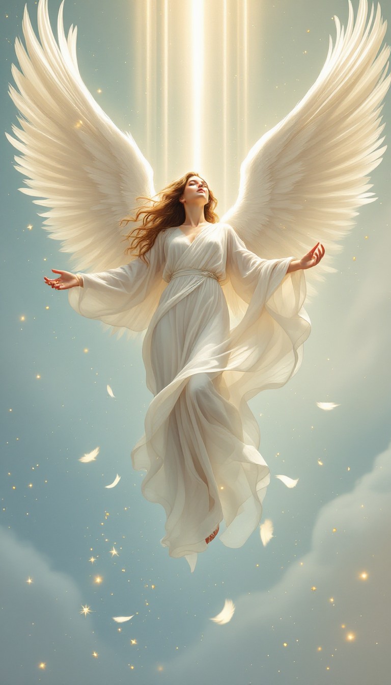 Free Heavenly Angel Ascending Image - Angel, Divine, Celestial ...