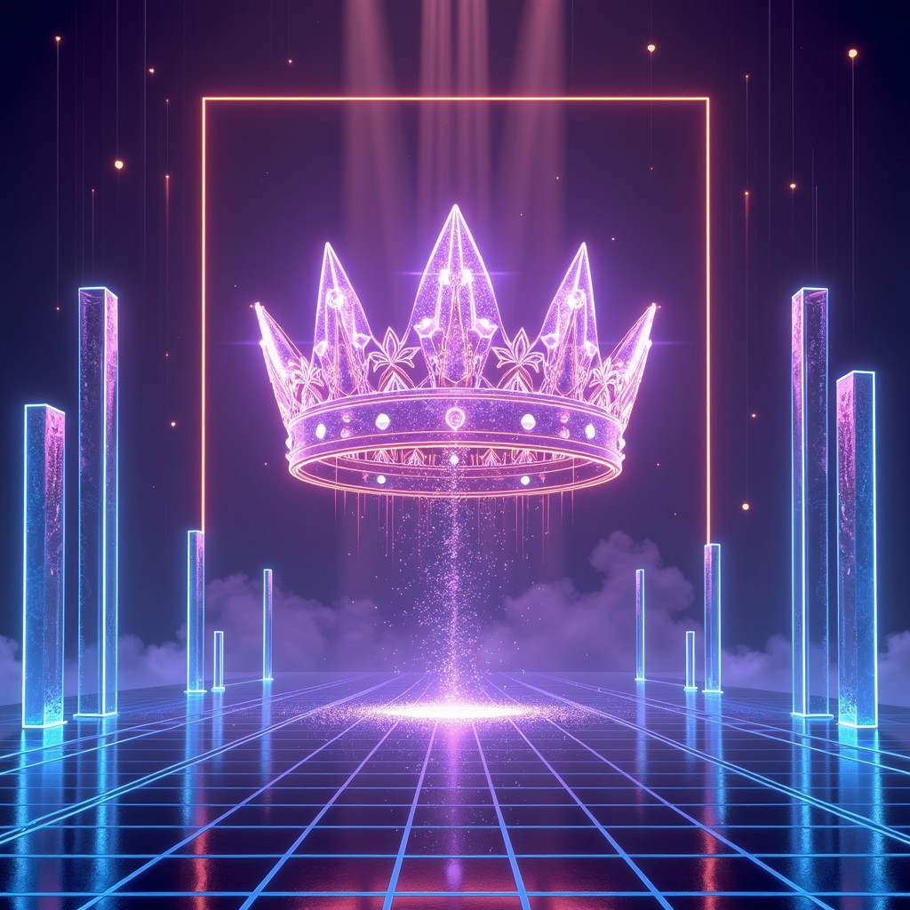 Free Digital Crown Royalty Photo - Crown, Holographic, Neon | Download ...