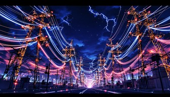 Free Electric Sky Symphony Image - Cyberpunk, Anime, Twilight ...