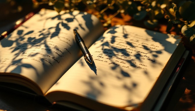Peaceful Writing Free Sunlit writing moment Image - Notebook, Journal, Writing ...