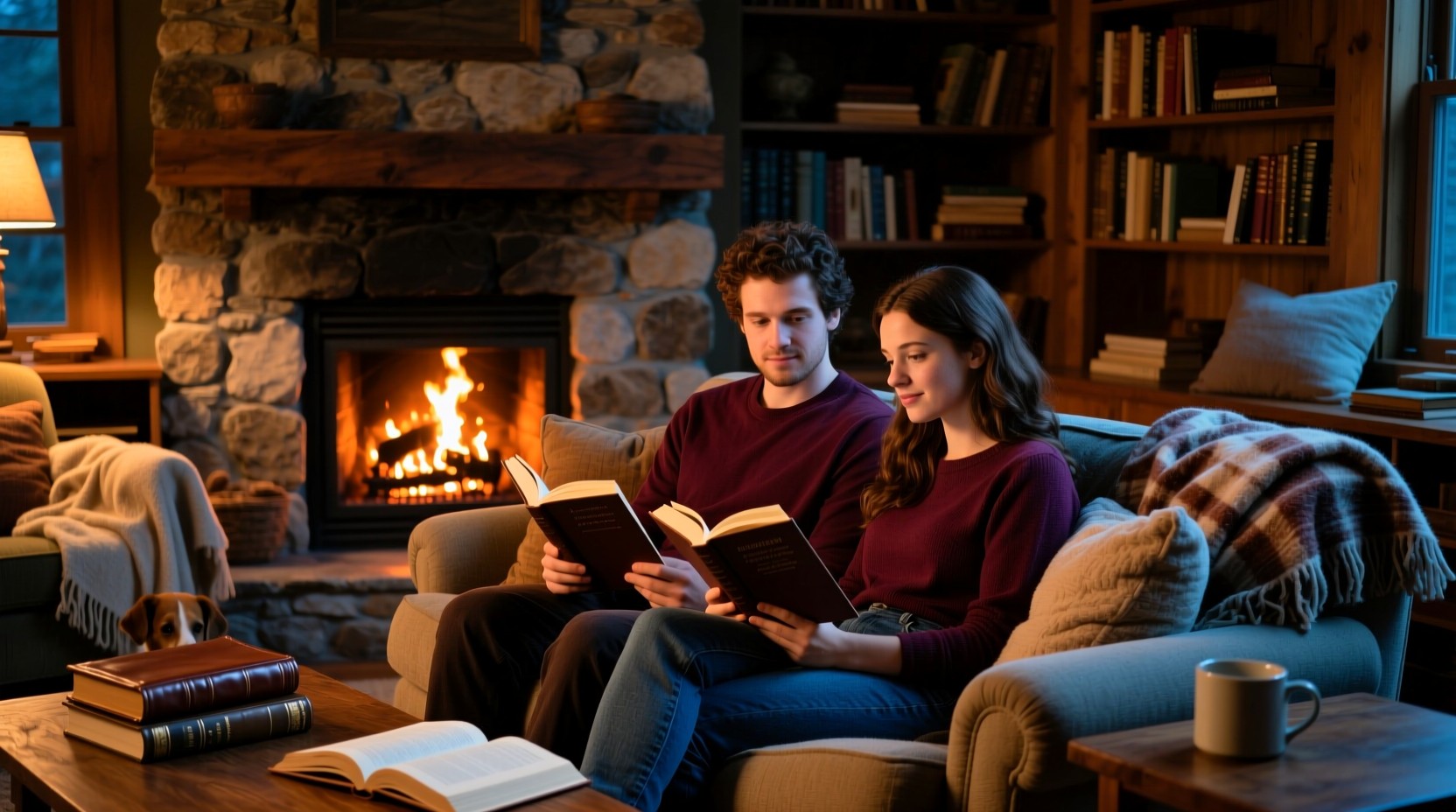 Fireside Rocking Chair Reading Free Fireside reading retreat Image - Cozy, Fireplace, Reading ...