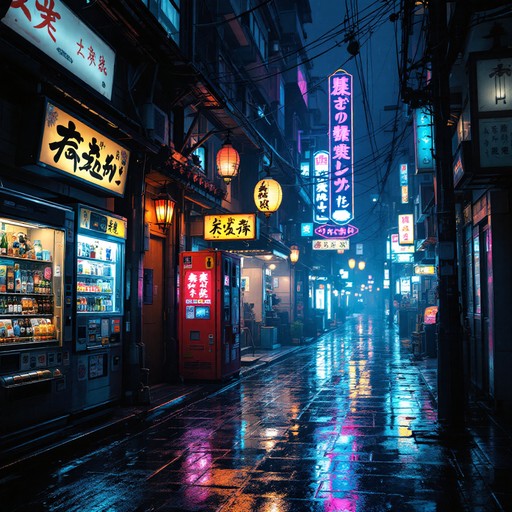 Free Neon Rain Alley Image - Neon, Rain, Tokyo | Download at StockCake