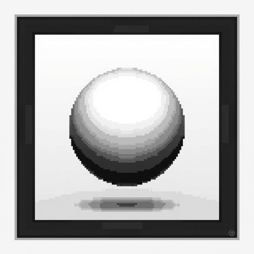 Sphere2d Colorless Shape Free Monochrome Floating Sphere Image - Sphere, Monochrome, Pixel ...